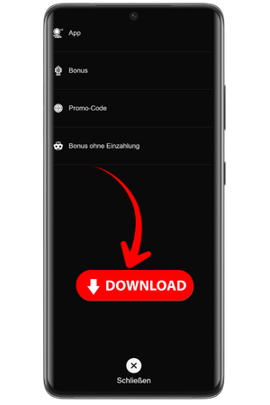 Dash Bet App Download per Tippen auf den Button starten