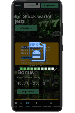 Dash Bet Mobile App während des Downloads abwarten